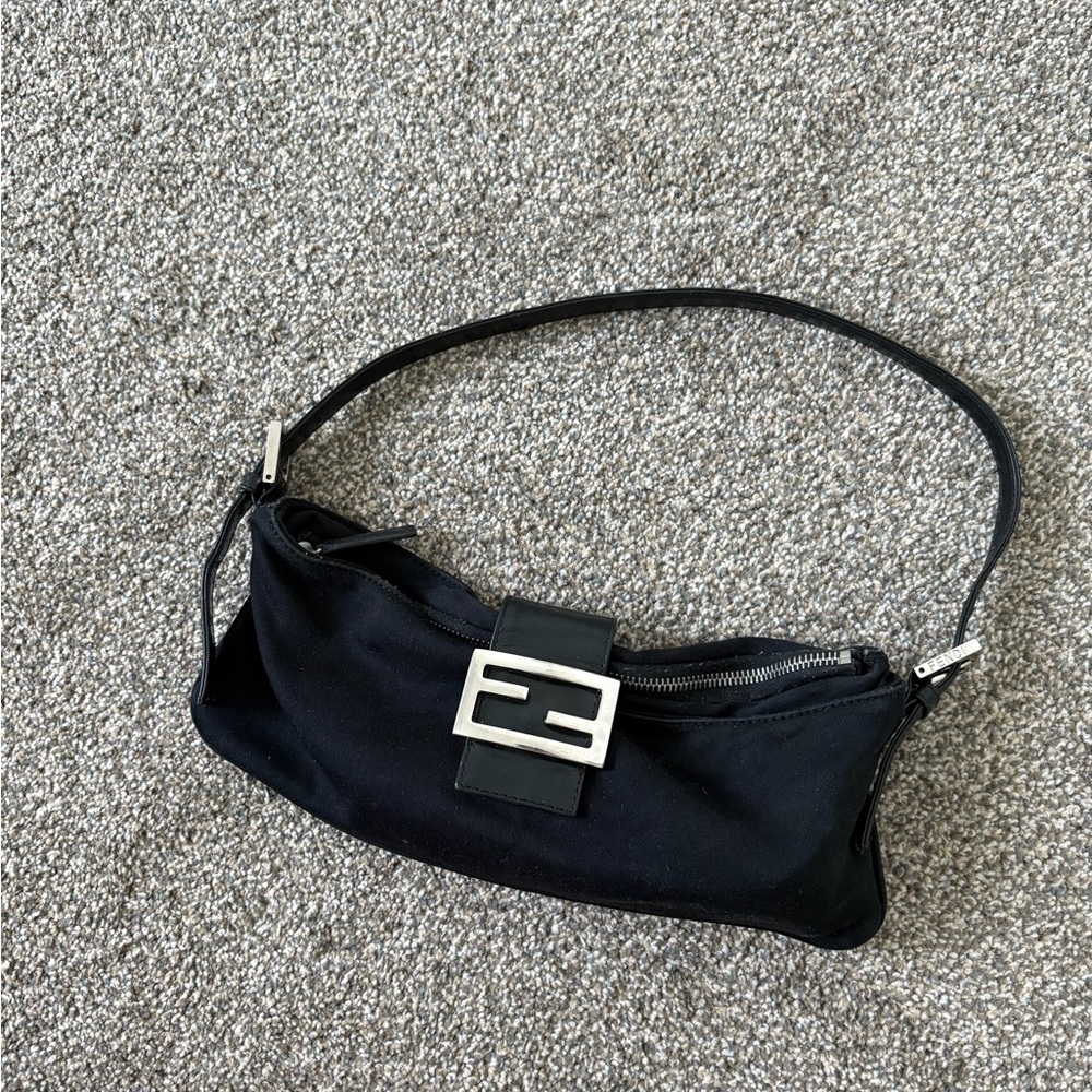 Authentic Fendi Black Baguette